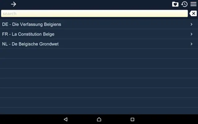 De Belgische Grondwet android App screenshot 1